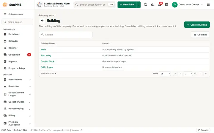 Building list