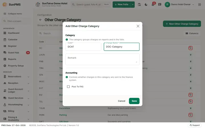 Other Charge Category: occat filled