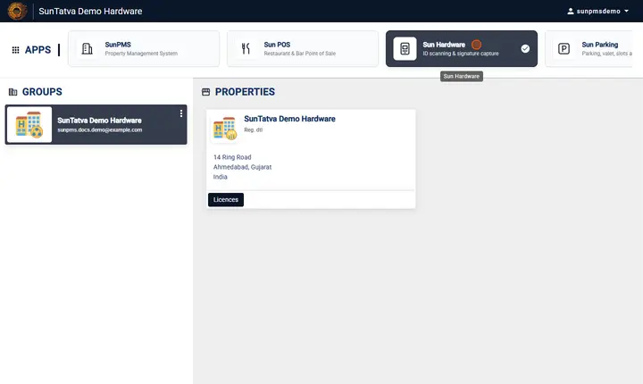 Hardware Setting: hw app properties