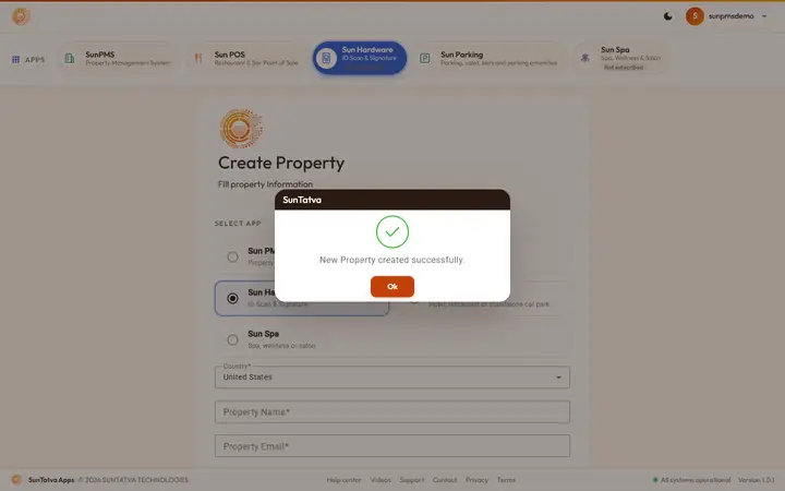 Hardware Setting: hw created