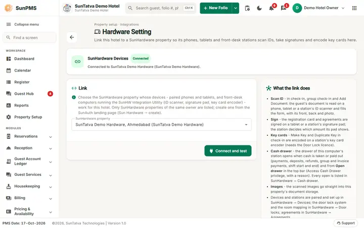 Hardware Setting: hwdrawer setting