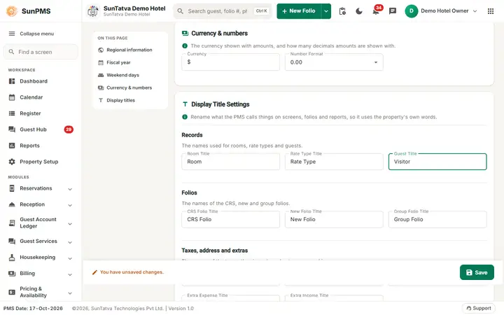 Localization Setting: loc title typed