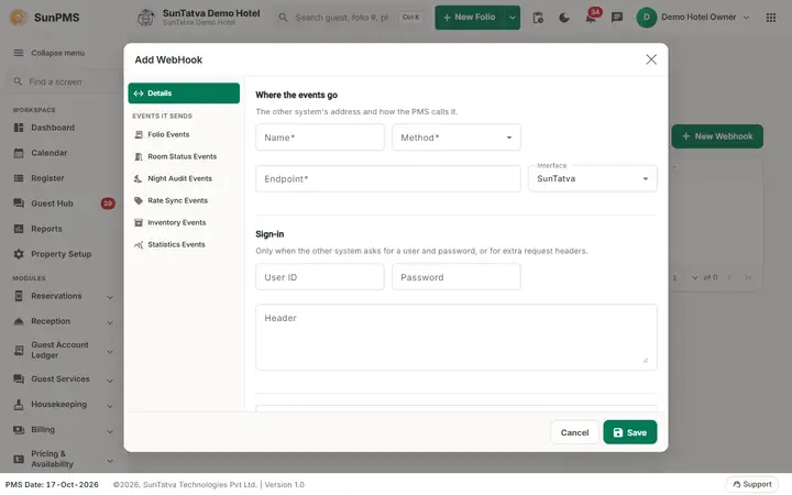 WebHook: wh dialog