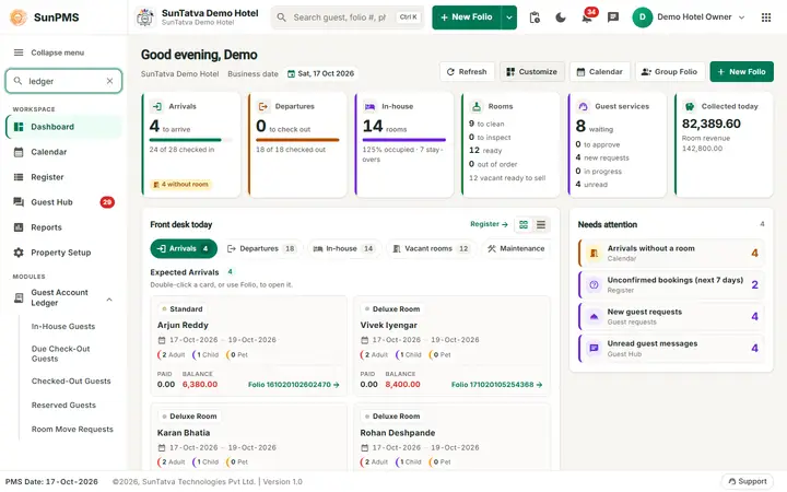 Main layout and header: nav view menu