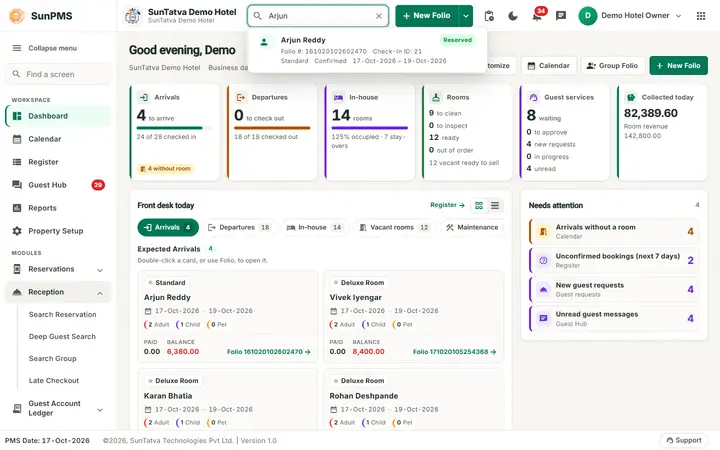 Main layout and header: nav quick search