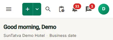 Main layout and header: nav pending reservation phone