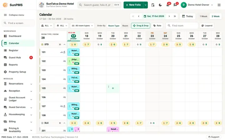 Folio - Money When a Booking Is Cancelled or No-Show: cancelled folio with its advance