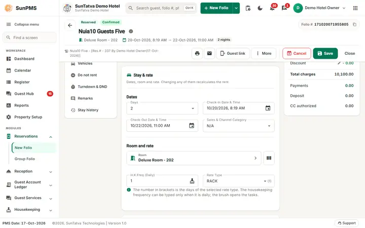 Late CheckOut: times checkin time set