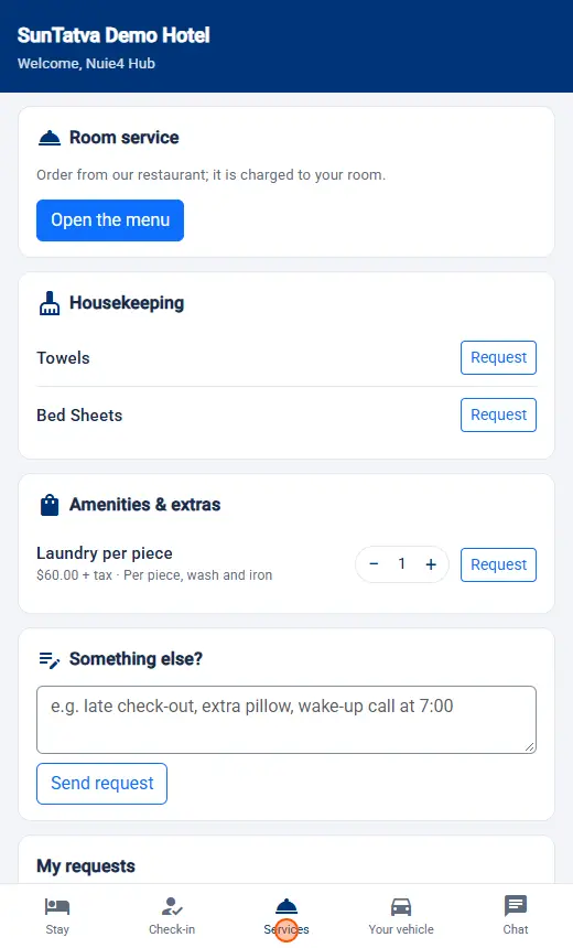 Guest Conversations: req guest services