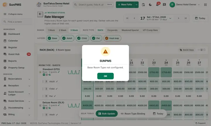 Rate Type Binding: rtbind dialog