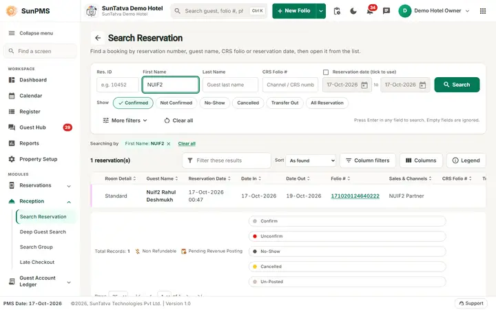 Sales & Channels overview: book saved