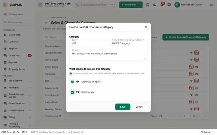 Sales & Channels Category: cat filled