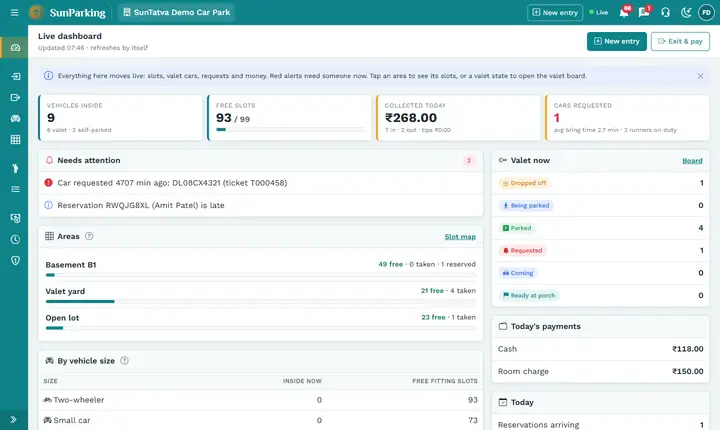 Linked apps and cross-app chat: cross parking toast