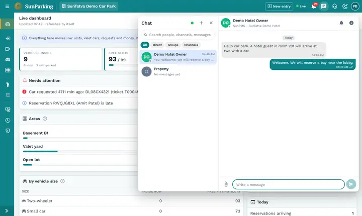 Linked apps and cross-app chat: cross parking thread