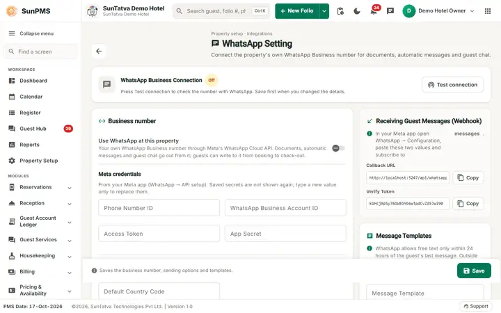 WhatsApp Setting