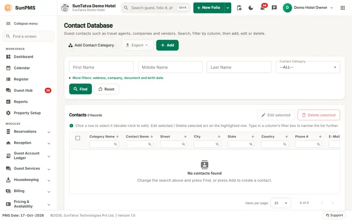Contact Database