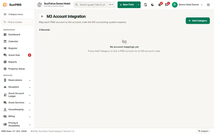 M3 Account Integration: m3 Integration